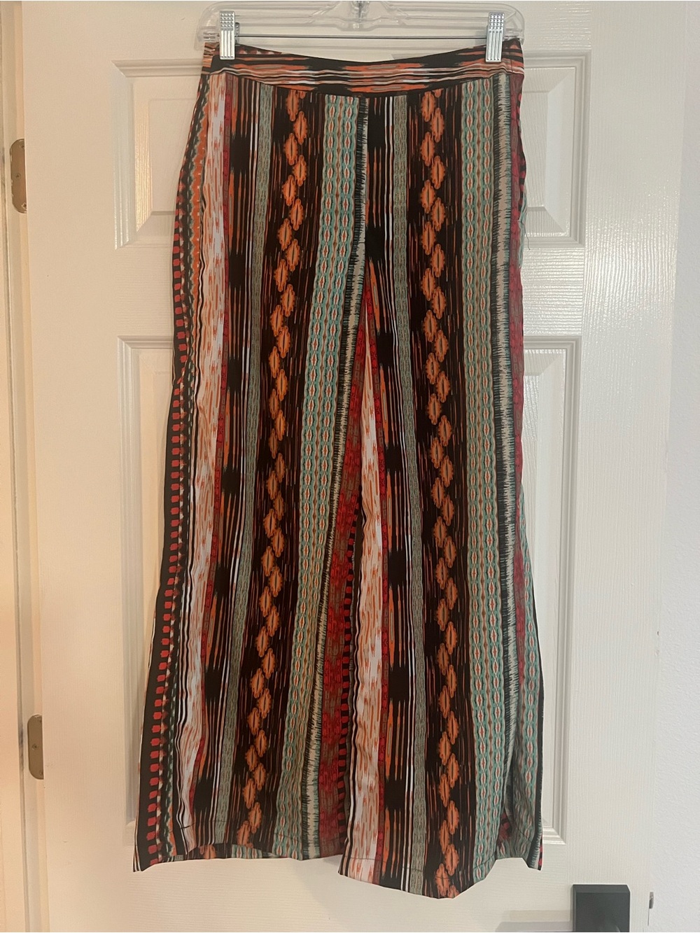 Striped Multi-Color Maxi Skirt - Casual Boho Style